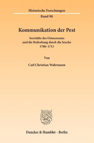 Kommunikation der Pest. - Carl Christian Wahrmann