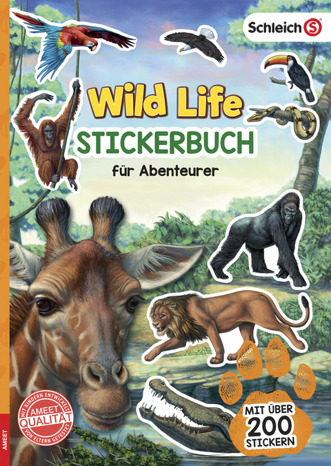 SCHLEICH® Wild Life™ Stickerbuch für Abenteurer