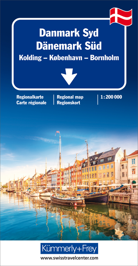 Dänemark Süd Regionalkarte 1:200 000
