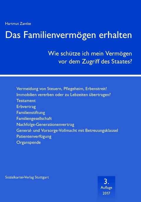 Das Familienvermögen erhalten - Hartmut Zantke