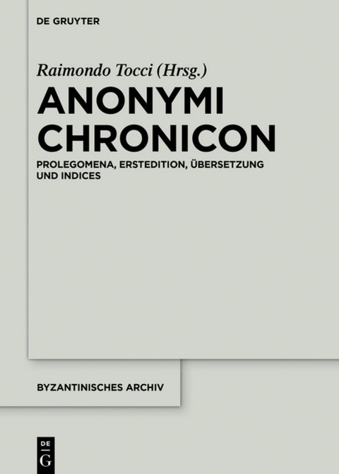 Anonymi Chronicon - 