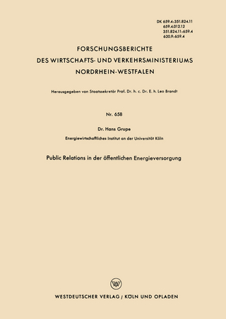 Public Relations in der öffentlichen Energieversorgung - Hans Grupe