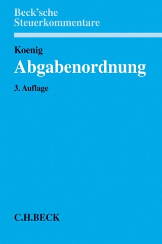 Abgabenordnung - Ulrich Koenig; Armin Pahlke