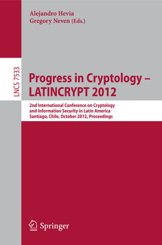 Progress in Cryptology ? LATINCRYPT 2012 - Alejandro Hevia; Gregory Neven