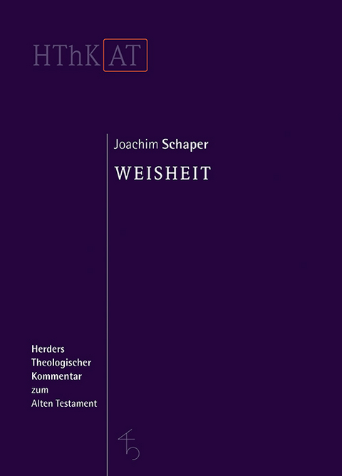 Weisheit - Joachim Schaper