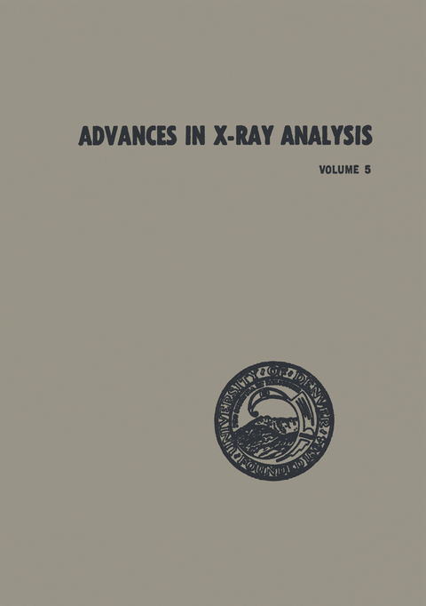 Advances in X-Ray Analysis - William M. Mueller