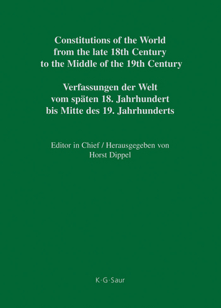 Constitutions of the World from the late 18th Century to the Middle... / Constitutional Documents of Austria, Hungary and Liechtenstein 1791?1849 - Ilse Reiter; András Cieger; Paul Vogt