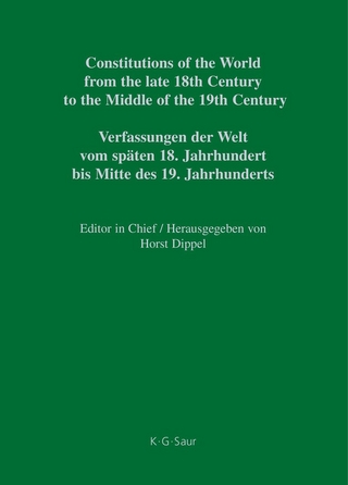 Constitutions of the World from the late 18th Century to the Middle... / Rio Grande ? Texas - Horst Dippel