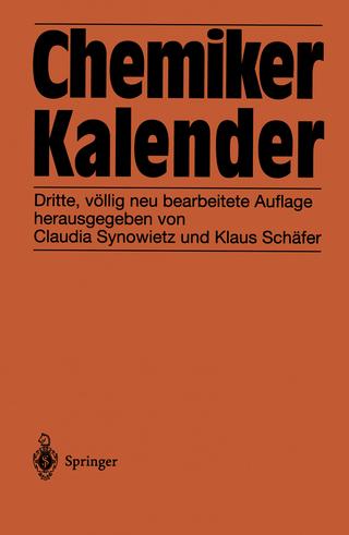 Chemiker-Kalender - C. Synowietz; K. Schäfer