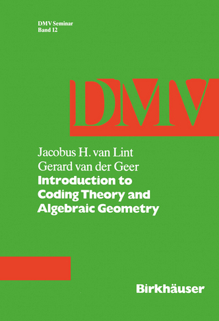 Introduction to Coding Theory and Algebraic Geometry - J. van Lint; G. van der Geer