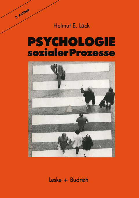 Psychologie sozialer Prozesse - Helmut Lück