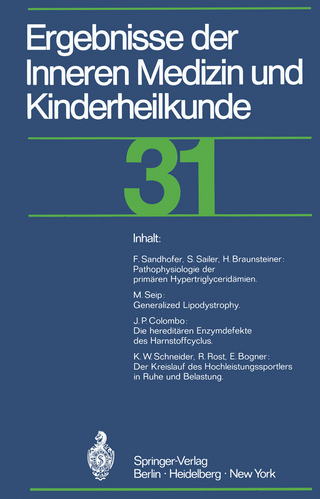 Ergebnisse der Inneren Medizin und Kinderheilkunde - Paul Frick; Gustav-A.v. Harnack
