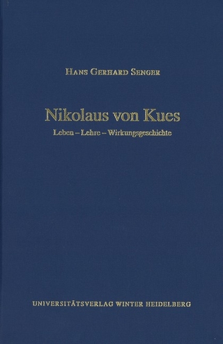 Cusanus-Studien / Nikolaus von Kues - Hans Gerhard Senger