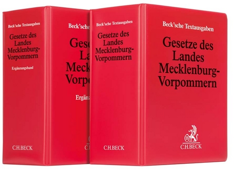 Gesetze des Landes Mecklenburg-Vorpommern: Textsammlung mit Ergänzungsband