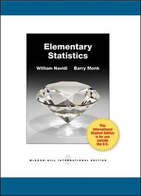 Elementary Statistics with Formula Card and Data CD (Int'l Ed) - William Navidi, Barry Monk