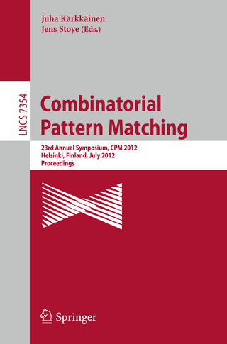 Combinatorial Pattern Matching - Juha Kärkkäinen; Jens Stoye