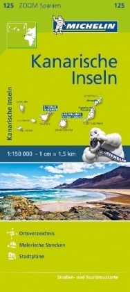 Michelin Karte Kanarische Inseln. Îles Canaries