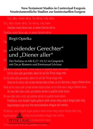 «Leidender Gerechter» und «Diener aller» - Birgit Opielka