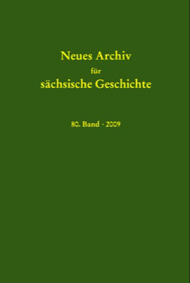 Neues Archiv für sächsische Geschichte, Band 80 (2009) - Karlheinz Blaschke; Enno Bünz; Winfried Müller; Martina Schattkowsky; Uwe Schirmer