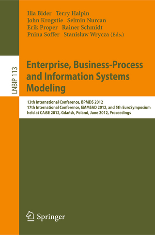 Enterprise, Business-Process and Information Systems Modeling - Ilia Bider; Terry Halpin; John Krogstie; Selmin Nurcan; Erik Proper; Rainer Schmidt; Pnina Soffer; Stanislaw Wrycza