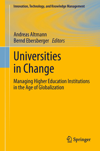 Universities in Change - Andreas Altmann; Bernd Ebersberger