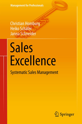 Sales Excellence - Christian Homburg; Heiko Schäfer; Janna Schneider