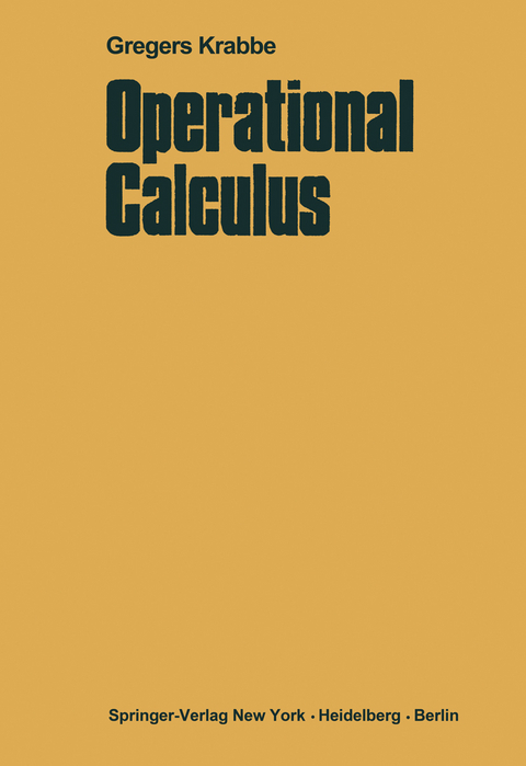 Operational Calculus - Gregers Krabbe