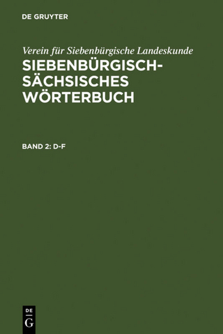 Siebenbürgisch-Sächsisches Wörterbuch / D?F - Georg Keintzel