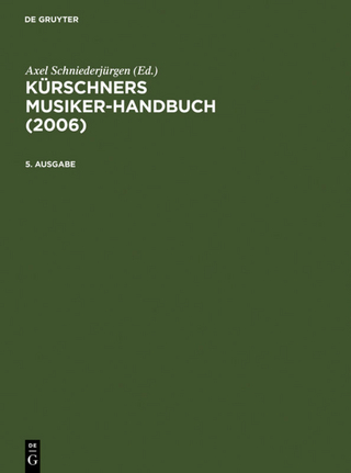Kürschners Musiker-Handbuch / 2006 - Axel Schniederjürgen