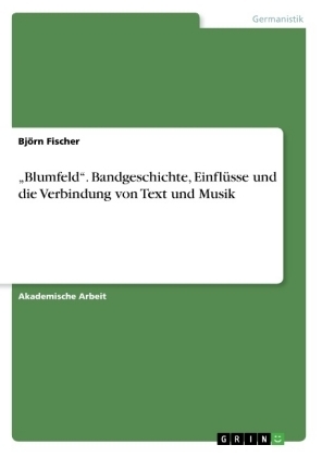 "Blumfeld". Bandgeschichte, Einflüsse und die Verbindung von Text und Musik - Björn Fischer