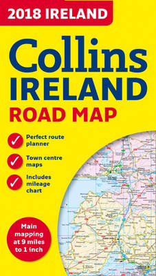 2018 Collins Map of Ireland -  Collins Maps