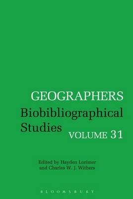 Geographers - Dr Hayden Lorimer; Professor Charles W. J. Withers