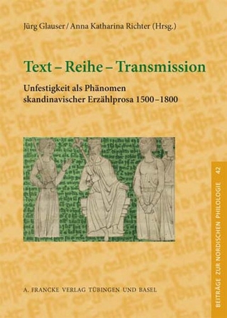Text - Reihe - Transmission - Jürg Glauser; Anna Katharina Richter