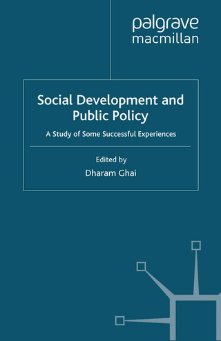 Social Development and Public Policy - Dharam Ghai