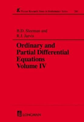 Ordinary and Partial Differential Equations - B.D. Sleeman; R J Jarvis