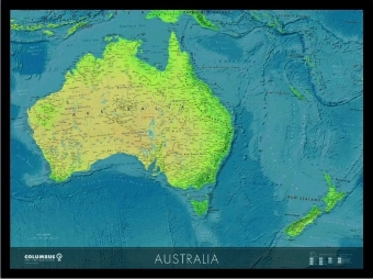 COLUMBUS Kontinentkarte Australien