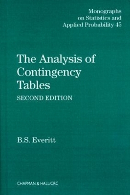 The Analysis of Contingency Tables - Brian S. Everitt