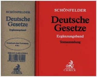 Deutsche Gesetze, Ergänzungsband, Grundwerk ohne Fortsetzung - Matthias Habersack; Heinrich Schönfelder