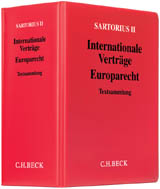 Sartorius II: Internationale Verträge - Europarecht - apart - Carl Sartorius