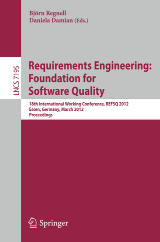 Requirements Engineering: Foundation for Software Quality - Björn Regnell; Daniela Damian