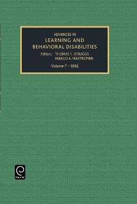 Advances in Learning and Behavioural Disabilities - Kenneth D. Gadow