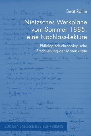 Nietzsches Werkpläne vom Sommer 1885: eine Nachlass-Lektüre - Beat Röllin
