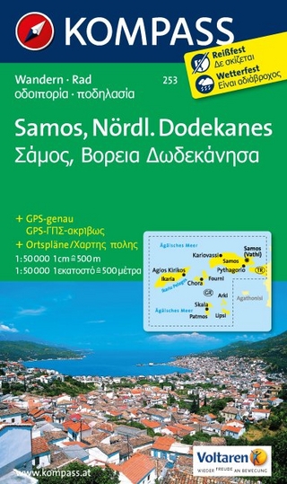 KOMPASS Wanderkarte Samos - Nördlicher Dodekanes - KOMPASS-Karten GmbH