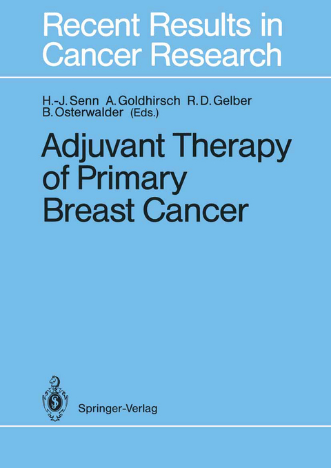 Adjuvant Therapy of Primary Breast Cancer - 