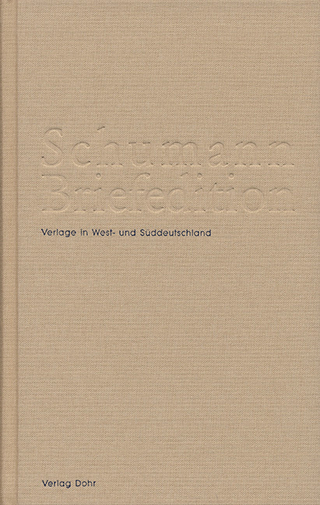 Schumann-Briefedition / Schumann-Briefedition III.5 - Hrosvith Dahmen; Thomas Synofzik
