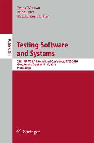 Testing Software and Systems - Franz Wotawa; Mihai Nica; Natalia Kushik