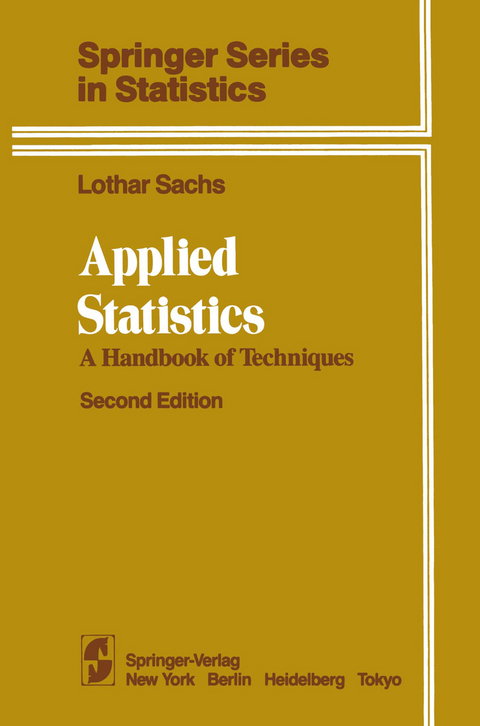 Applied Statistics - Lothar Sachs