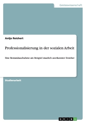Professionalisierung in der sozialen Arbeit - Antje Reichert