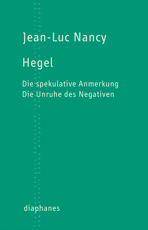 Hegel - Jean-Luc Nancy