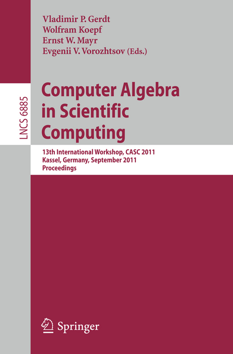 Computer Algebra in Scientific Computing - 